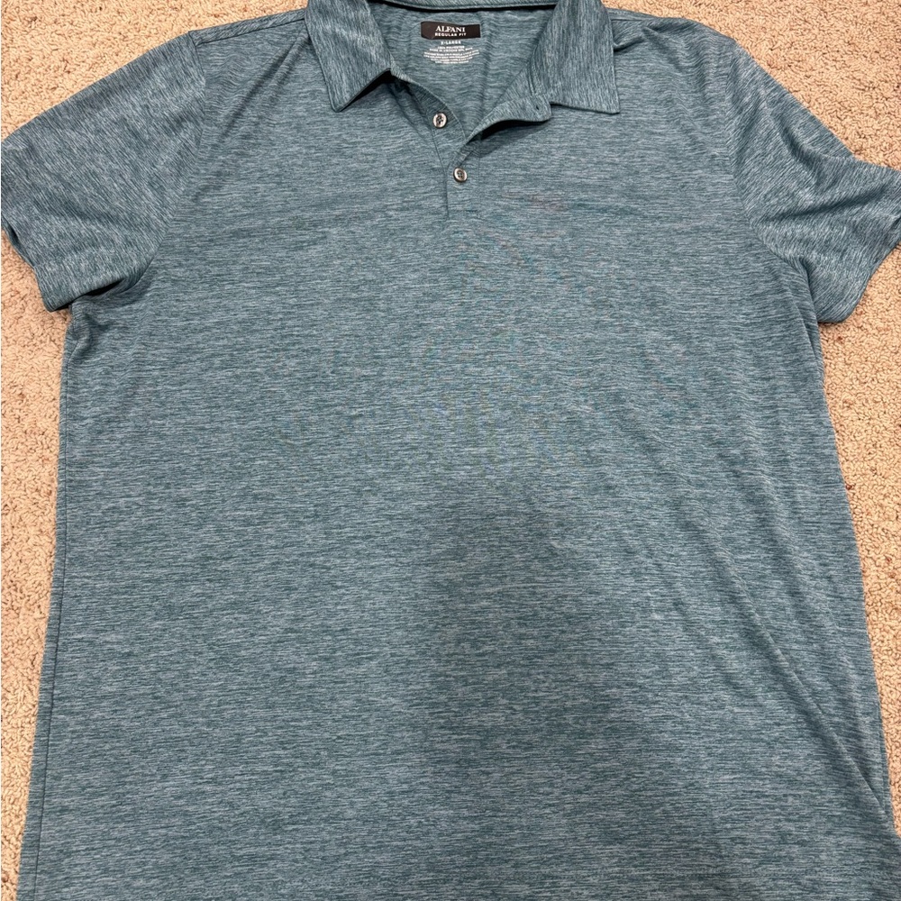 Alfani Teal Polo Shirt
